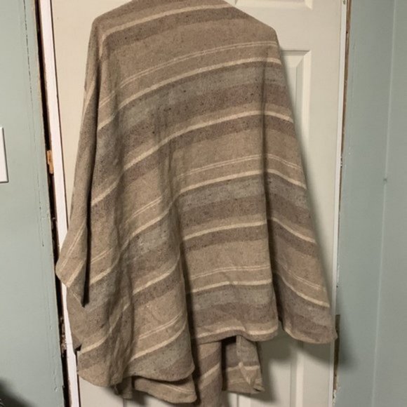 Brown Wool Blend Rauna Wrap - Picture 4 of 5